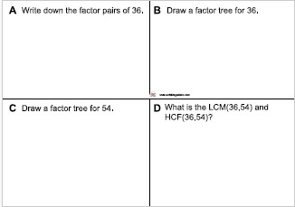 LCM and HCF